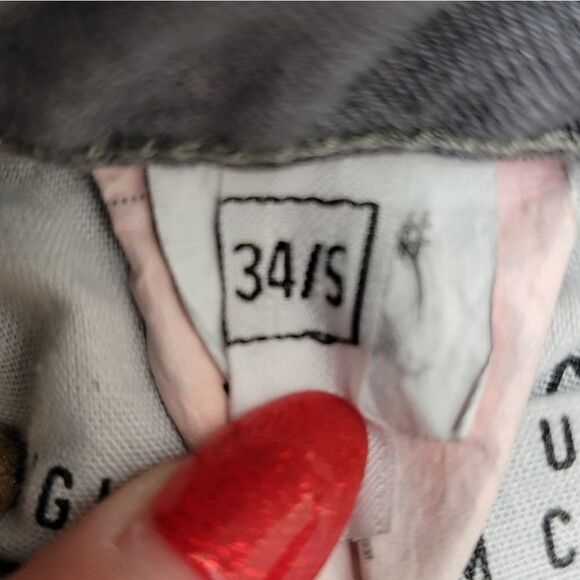 The Original Denim Company Button Fly Jeans Gray W Blue & White Waistband Siz 34 - Picture 5 of 10